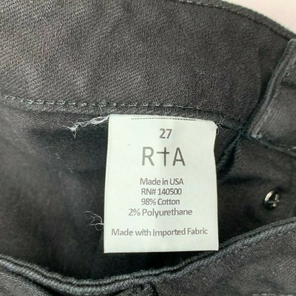 RtA Road To Awe Black‎ High Rise Skinny Jeans - Picture 9 of 10